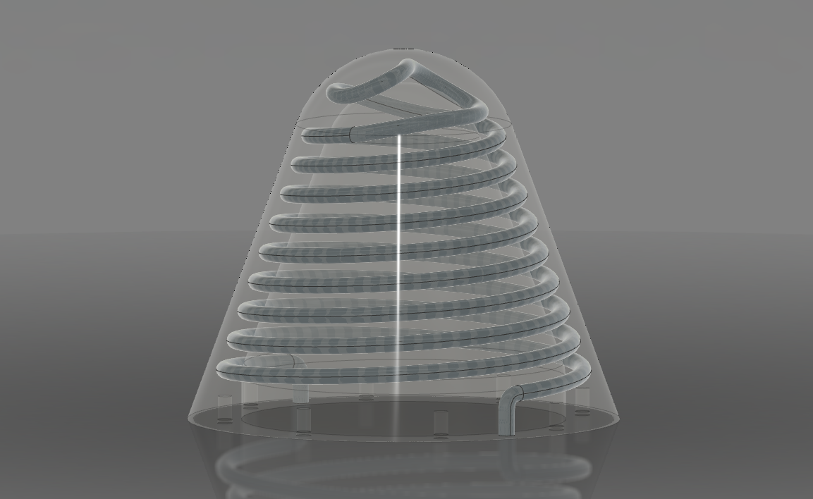 Conformal cooling in a mold